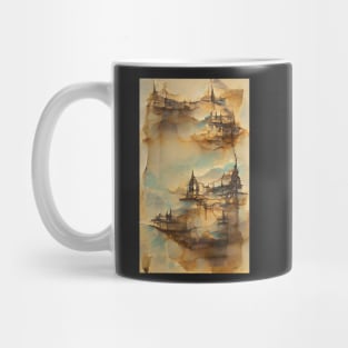 Stained Paper Vintage Art Mug